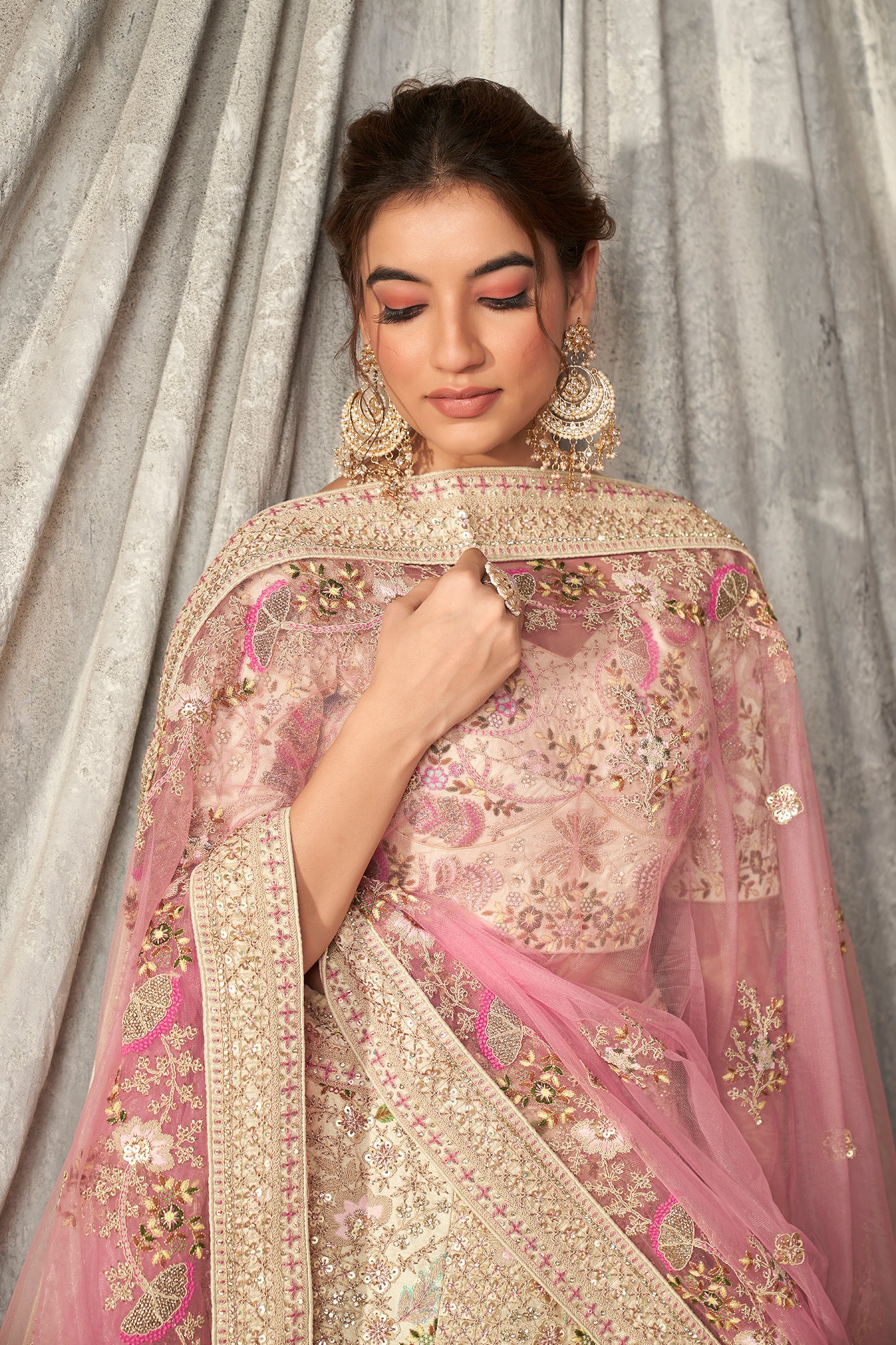 Rang Roop Off White Raw Silk Bridal Lehenga – Rang Roop Online
