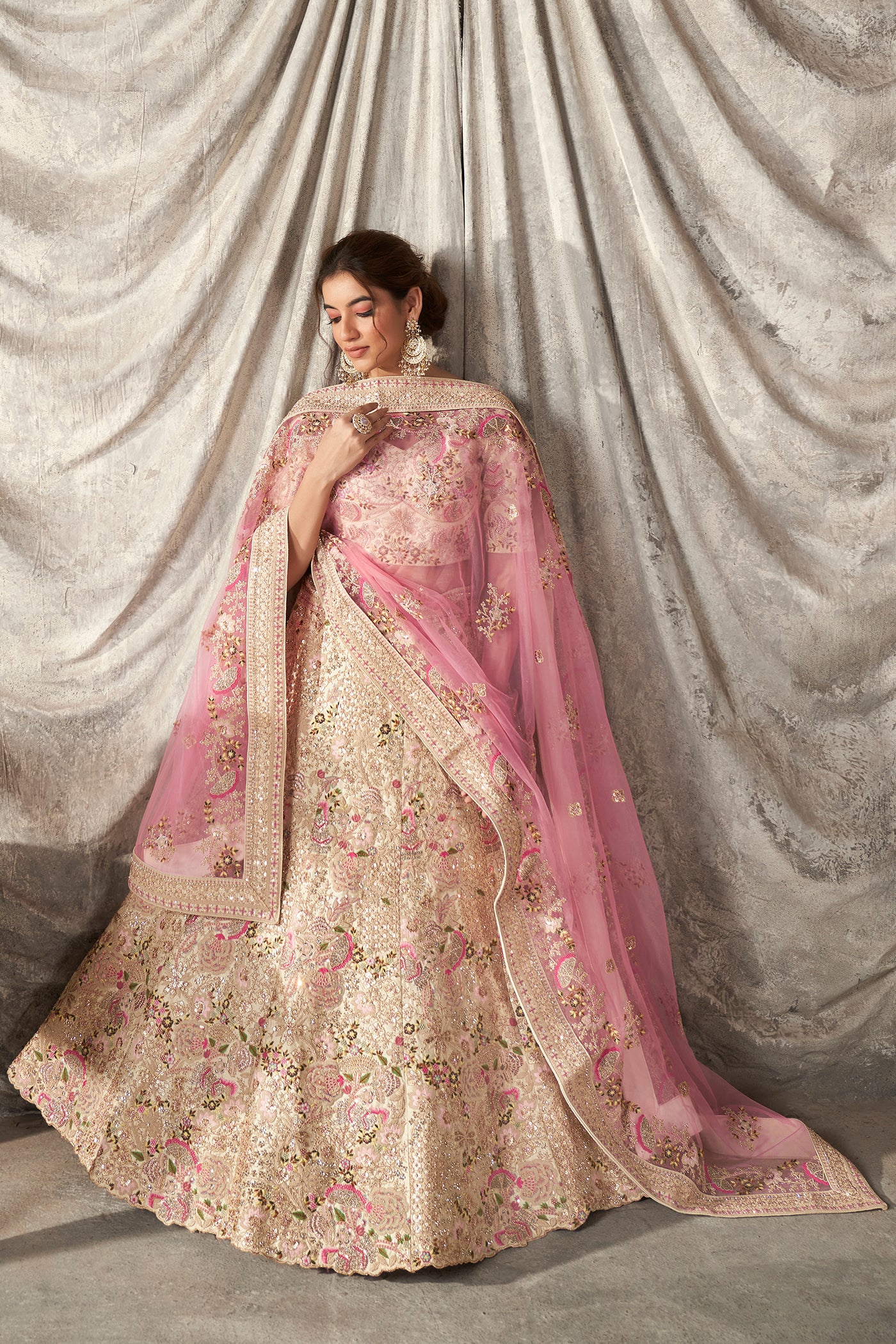 Rang Roop Off White Raw Silk Bridal Lehenga – Rang Roop Online