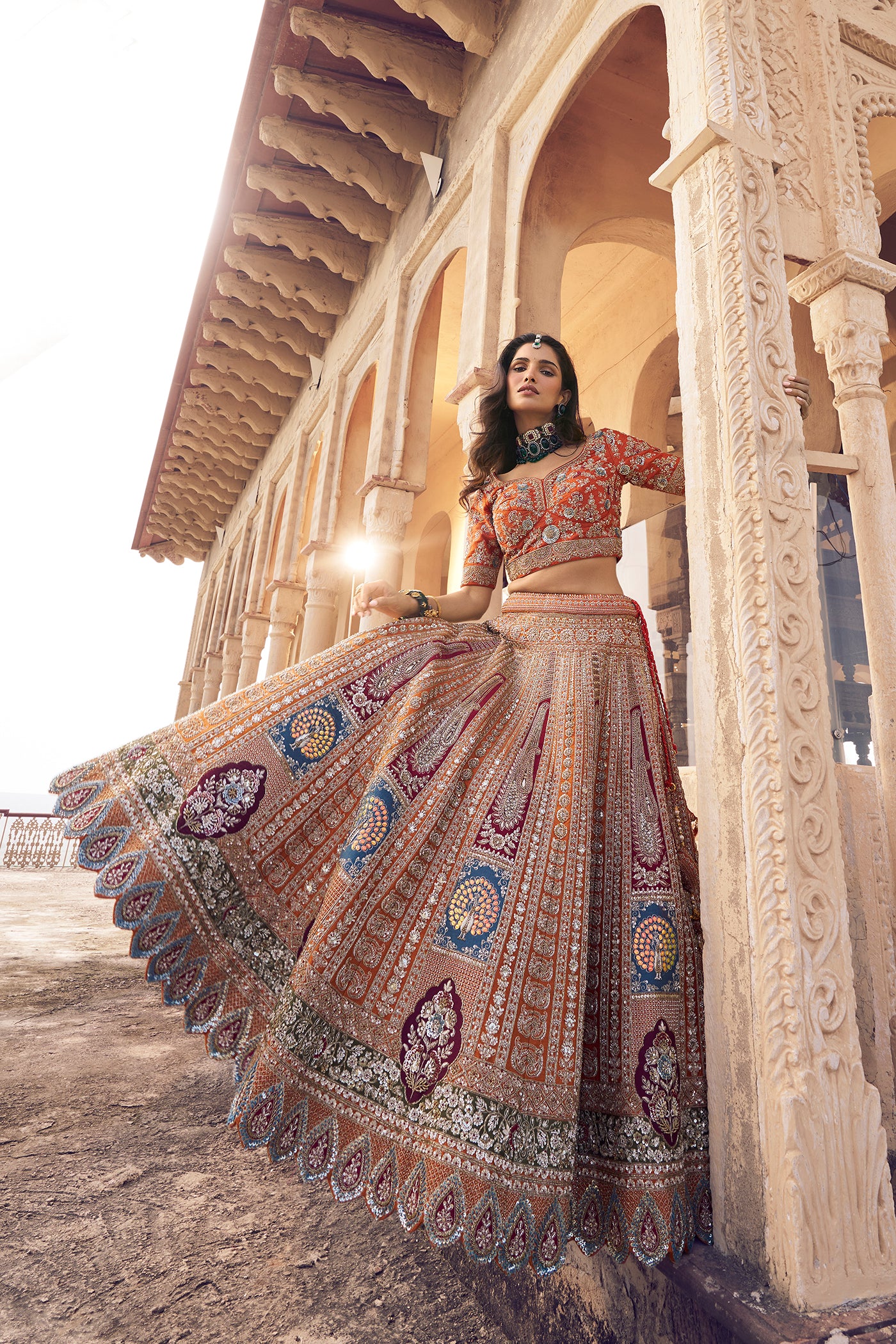 Rang Roop Mustard Raw Silk Bridal Lehenga – Rang Roop Online