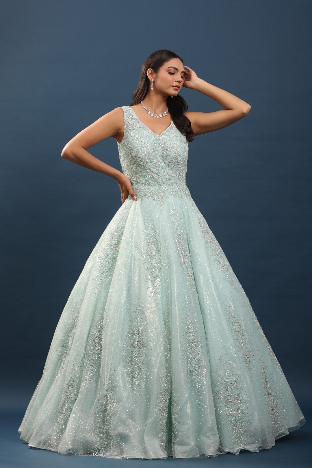 Bridal Gown Sea Green Gown Online Sage Non Traditional Flower Embroidery Dress, Green Wedding Dress Nature Bridal Gown Sea Green Gown Online Sage Non Traditional Flower Embroidery Dress, Green Wedding Dress Nature